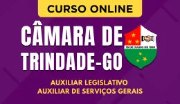 Capa Curso Câmara de Trindade - GO 2026 - Auxiliar Legislativo - Auxiliar de Serviços Gerais